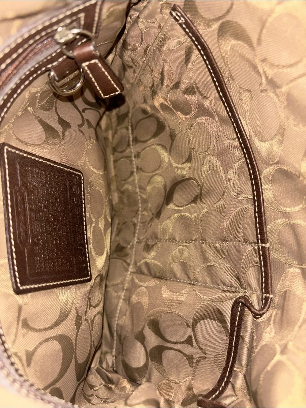 Coach Leather Crossbody Bag - Brown